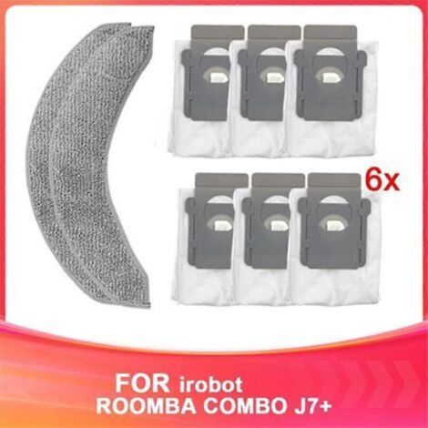 Kit combiné pour balayeuse J7+ – Accessoires compatibles, brosses rotatives, raclette et pièces de rechange (1/4)