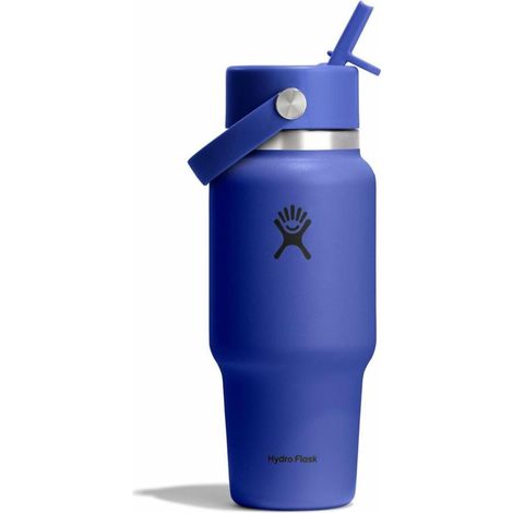Botella térmica Hydro Flask Wide Flex Straw de 710 ml, color azul, WT24CFS382 (1/3)