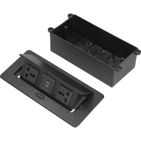 250V Tabletop Socket, Floor Sockets, Pop-up Sockets, Pop-up Sockets, Dual USB J29 Tabletop Power Strip Hub Connection Box for Office Desk (1/5)