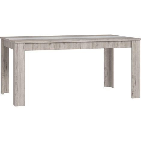 Home Heavenly® - Mesa de comedor fija GALENA. Mesa de 160x90 cm con detalle franja central.  Color: Roble Arena (1/5)