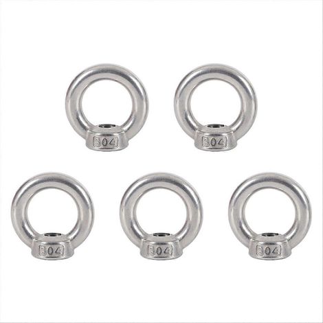 Écrou à œil en acier inoxydable pour levage marin, écrou annulaire à œillet pour levage de câbles (1/5)