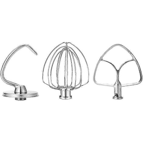 Accessori in acciaio inox per impastatrici planetarie compatibili KitchenAid (da 4,5 a 5 litri) con testa inclinabile. (1/5)