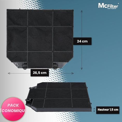 Cooker Hood Activated Carbon Filter, Suitable for 00668491, 9029793636, 112.0157.243, 003.953.51, 650 - Extractor Hood Filters