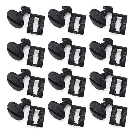 Clips de fixation voiture pour caches d'œillet de remorquage du pare-chocs arrière et de clips de retenue pour garnitures, pour voitures européennes (1/5)