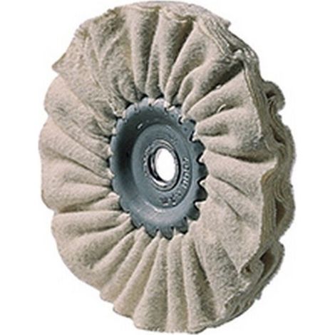 Flexible Textilpolierscheibe, Ø: 80 mm, Breite: 10 mm, Bohrung: 10 mm (1/2)