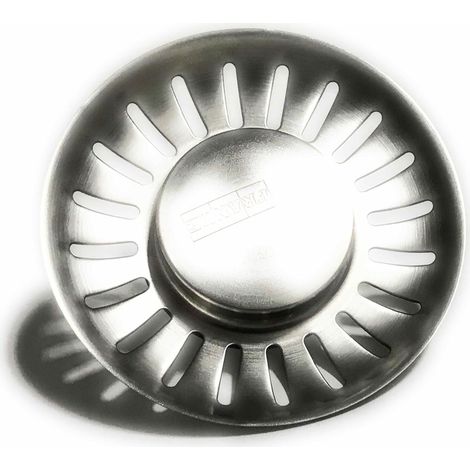 Franke – Bonde d'évier inox automatique 84mm – Tige réglable 25 à 38mm – Panier de bonde manuelle pour évier