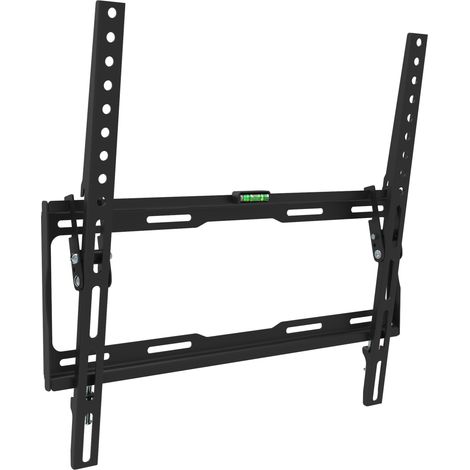 Support Mural inclinable pour TV, Support Mural pour TV de 32" à 60", Max 35Kg, Max VESA 400x400. Inclinaison Verticale de 0° à -8°. Montage simplifié. (1/5)