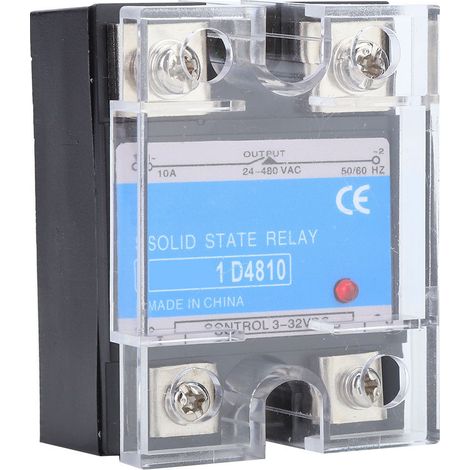 Relais statique à semi-conducteurs (BERM-1D 4810) : entrée 3-32 V CC, charge 24-480 V CA. (1/5)