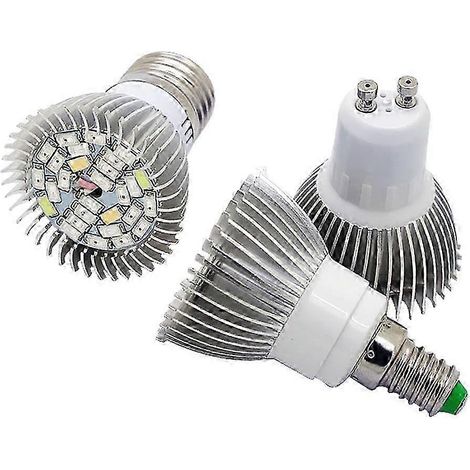 Lampe de croissance LED intégrale pour plantes d'intérieur, boîtier en aluminium et finition argentée, durée de vie 50 000 heures (1/5)