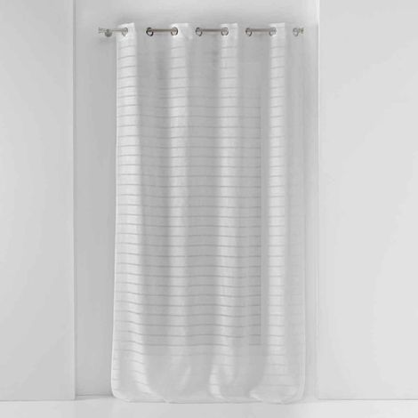 Rideau Voilage à Œillets "Samara" 135x280cm Blanc (1/5)