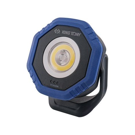 Mini projecteur LED 7W 800 lumens – Charge sans fil – Base pivotante 180° – Pour chantiers humides et éclairage d'appoint – King Tony (1/7)