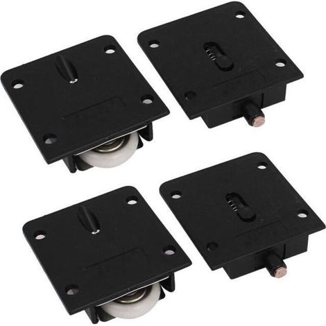 2Pcs roulette porte coulissante placard armoire rouleaux (1/2)