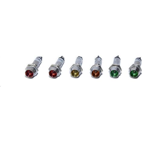 Kontrollleuchte Zink 12V/24V LED Kontrollleuchte Leuchtmelder in 3 Farben (1/5)
