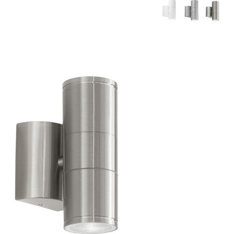Applique da esterno JUMP in alluminio acciaio inox con luce biemissione (1/2)