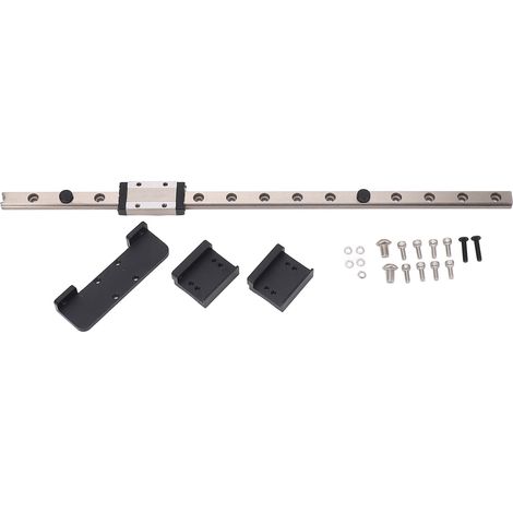 Rail de guidage X Axes avec bloc coulissant, mouvement linéaire en acier chromé à haute teneur en carbone pour imprimante 3D Neptune 3 Pro 4 (1/5)