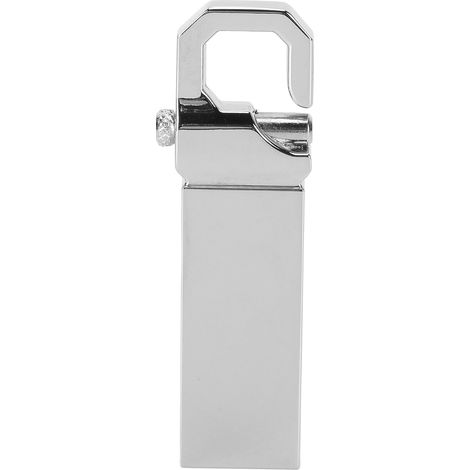 Clé USB 2.0 en Métal 64G Mini avec Anneau de Porte-clés, Stockage Portable Gris pour PC et Ordinateur (1/5)