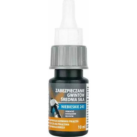 TECMAXX ŚRODEK DO ZABEZPIECZANIA GWINTÓW NIEBIESKI - ŚREDNI 10ml  LUZ