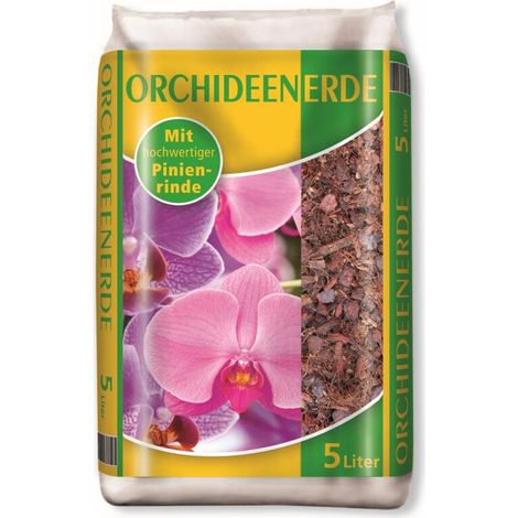 5 Liter Orchideenerde Substrat Blumenerde im Beutel