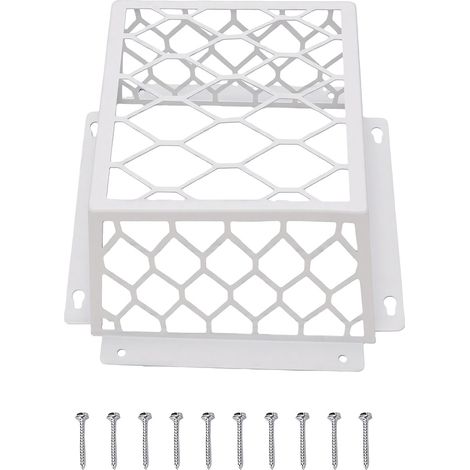 Évent de sèche-linge blanc, protection contre les oiseaux, couvercle résistant en acier galvanisé, robuste pour conduit de 3 à 4 pouces, salle de bains, ventilateur d'extraction de cuisine (1/5)