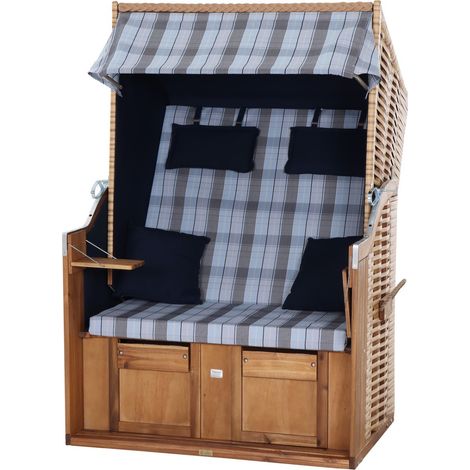 Strandkorb, Modell Trend 10+ Dessin 745, PE Natur