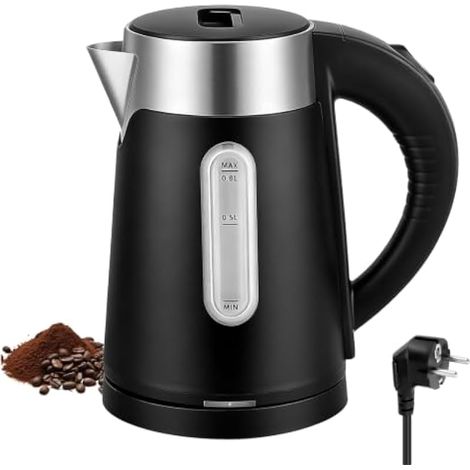 Bouilloire Électrique Inox 0,8 L, Bouilloire 700 W avec Protection (1/5)