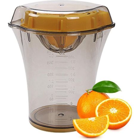 Presse-agrumes manuel – Presse-agrumes portable avec échelle, presse-agrumes, accessoires de cuisine pour adultes (1/5)