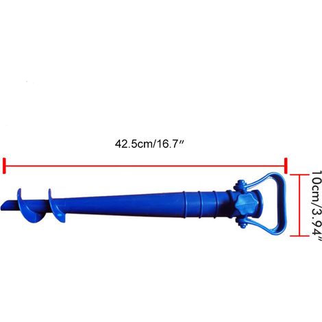 Piquet de parasol plage résistant à la rouille, pour parasol de plage, pêche et camping (1/5)