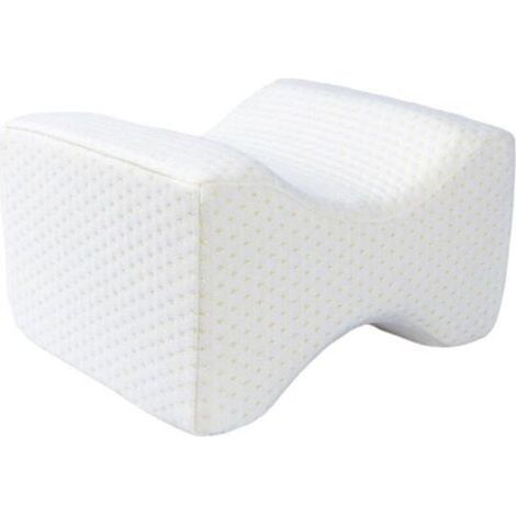 Oreiller de Genou en Mousse à mémoire de Forme, Coussin de positionnement de Jambe à Clip de Couchage latéral, dormeurs latéraux