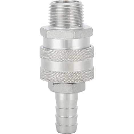 Raccord rapide femelle 1/2 pouce en acier inoxydable pour brassage de bière (1/5)