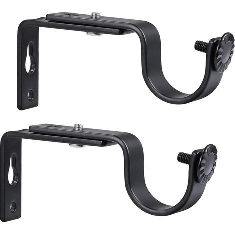 pezzi di supporto regolabile per asta per tende, staffe per asta per tende da 1 pollice (15-22 mm) (1/5)