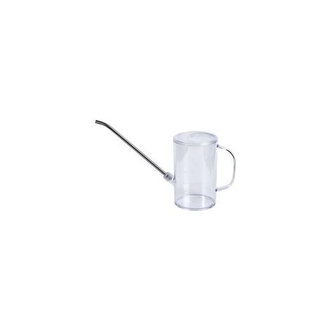 Kleine Gießkanne aus Kunststoff – für den Hausgarten – mit langem Ausguss – 1/4 Gallone (34 oz) Fassungsvermögen – transparent – Crezuo