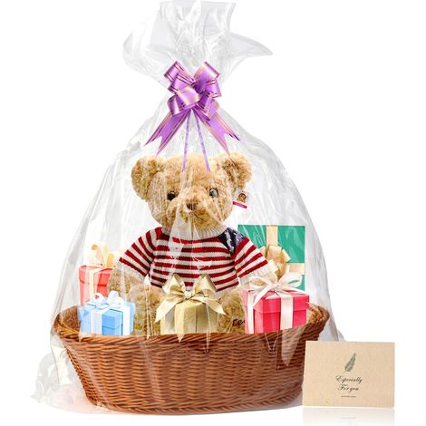 Panier de rangement, 38 x 28 x 12 cm – Panier à pain/Panier-cadeau/Panier à fruits – pour rangement cuisine,cadeaux de Noël, centre de table,service de pain,fruits (1/5)