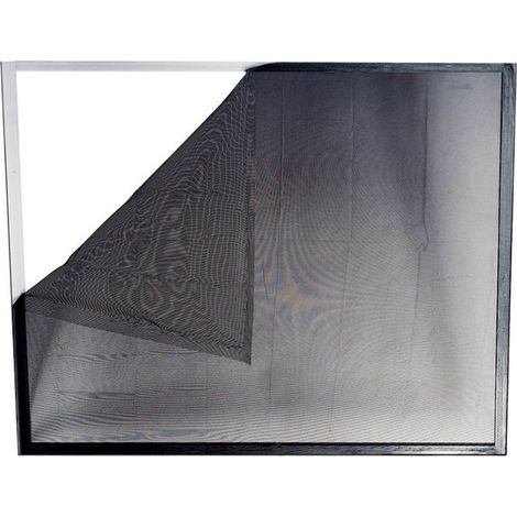 ZANZARIERA ADESIVA 150x180 cm - Colore Nero (1/2)