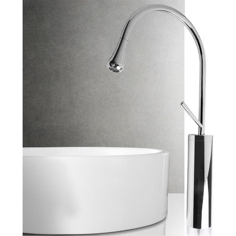 Robinet de lavabo, 380 mm, 480 mm, laiton, surélevé, eau froide (1/5)