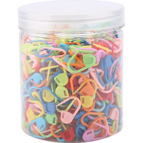 Épingles de sûreté en Plastique, Clips, Marque de Pull, Aiguille, Accessoires de Tricot, Bricolage, Couture, Boîte de 500 Pièces