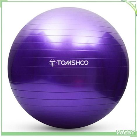 Balle de yoga - FAFEICY - 55 cm - Anti-éclatement 330 lb - PVC sans BPA - Pompe incluse (1/5)