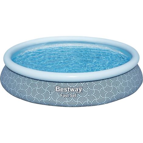 Bestway piscina hinchable adulto aro ratan con depurador 475x84 cm (1/5)