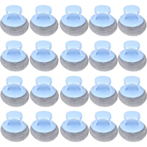 Brosses De Nettoyage En Acier Inoxydable Avec Poignée Ergonomique Pour Cuisine Salle De Bain Et Barbecue - Lot De 20 (1/5)