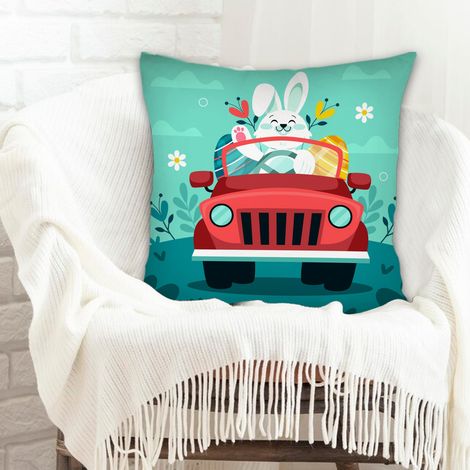 Housse de coussin carréelavable en machine pour la Saint-Valentin, mariage, anniversaire, naissance de bébé (1/5)