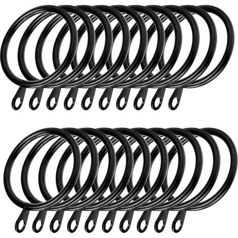 Set di 60 anelli metallici per aste per tende - per appendere tende - diametro interno 38 mm (1/5)
