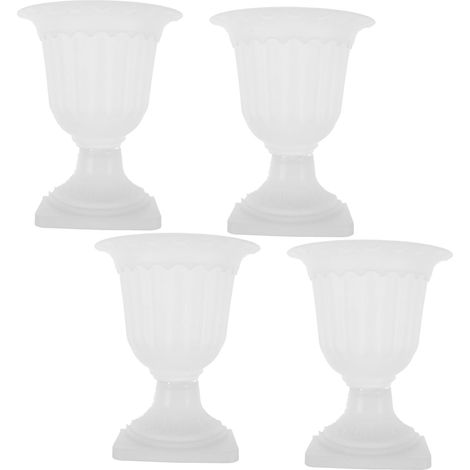 INOOMP Pots de fleurs muraux en plastique forme d'urnes romaines, lot 4, (1/5)