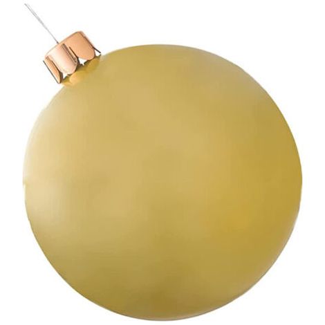 Ornamenti natalizi, 1 set di giocattoli gonfiabili leggeri per esterni, decorazioni natalizie colorate per il giardino, 65 cm, oro