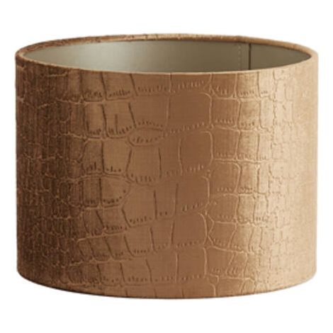 Light & Living - lampenschirm - Praya - braun - textil - Ø 25cm -