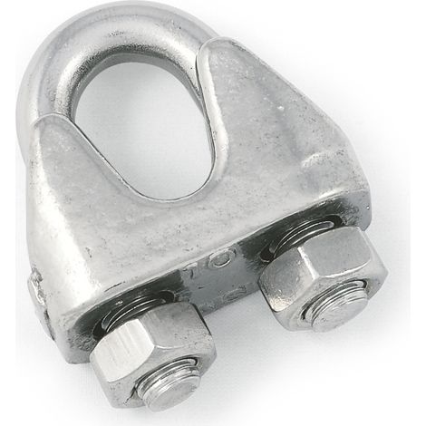 Drahtseilklemme für 8 mm Edelstahl AISI 316 (V4A) (1/2)