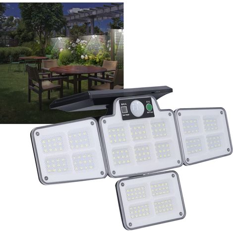 Bewegungsaktivierte Außenbeleuchtung, solarbetriebene Außenleuchten mit breitem Anwendungsbereich für Außenwände, Gärten und Innenhöfe. (1/5)