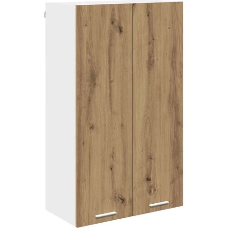 Armadio sospeso moderno spazio di archiviazione 60 x 31 x 100 cm in legno ingegnerizzato rovere artigianale 020053400