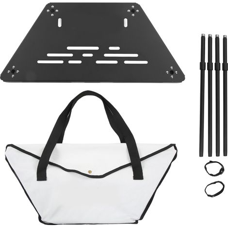 Table pliante camping aluminium alliage, table barbecue modulable combinable pour extérieur (1/5)