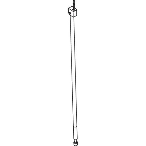 HEWI 802.50.023XA Support au sol ED, hauteur de montage 850 mm, XA