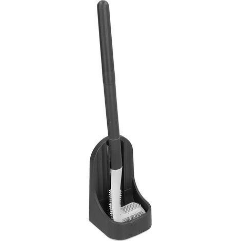 Brosse de Toilette Détachable Imperméable Antidérapante avec Tête Unique Confortable - Design Golf Nuit Noire (1/5)