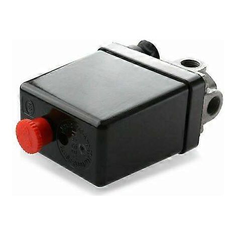 Pressostat à 4 voies pour compresseur d'air, vanne de régulation 240 V CA 20 A 175 PSI (12 bar) (1/4)
